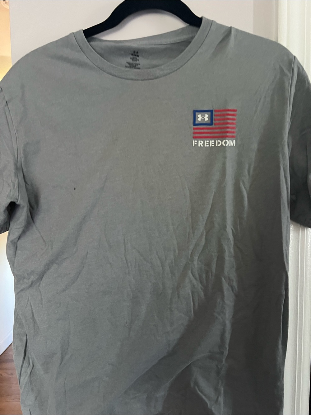 Under Armour Gray 'Freedom' Short Sleeve Graphic Tee